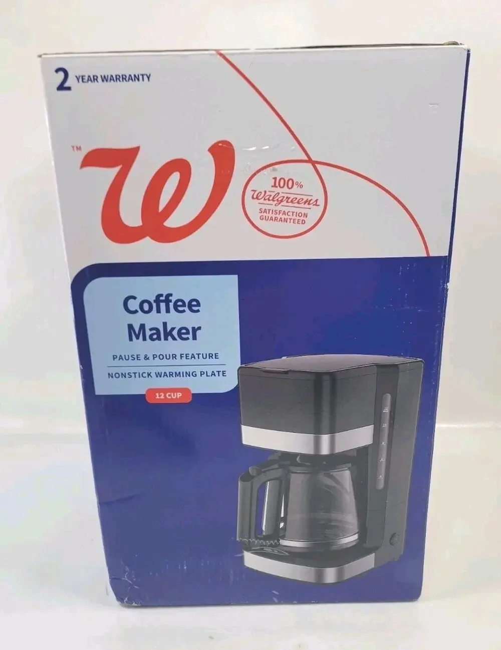 12 Cup Coffee Maker Pause & Pour Nonstick Warming Plate Drip Machine Kitchen